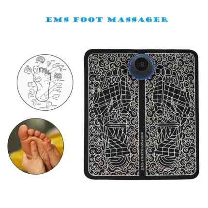 Portable USB Home Use Pedicure Foot Massager Mat Massage Pad EMS Foot Massager