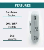 Axon X-136 Hearing Aid, Digital Aid Adjustable Amplifier In the Ear, Pocket type Hearing Aid