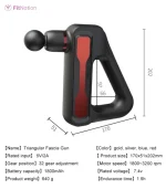 Fascial Gun Massager HB-003 with 8 Massage Heads - Image 3